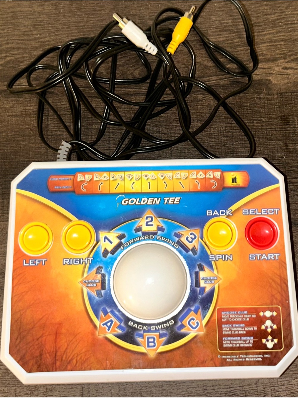 Arcade Golf Controller - White/Orange